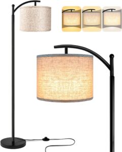 Floor Lamp for Living Room with 3 Color Temperatures LED Bulb, Standing Lamp Tall Industrial Floor Lamp