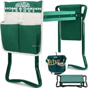 Garden Kneeler and Seat, Foldable Garden Stool Heavy Duty Gardening Bench for Kneeling and Sitting to Prevent Knee & Back Pain, Great Gardening Gifts for Women, Grandparents, Seniors