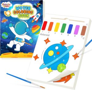 Paint with Water Books for Toddlers - Watercolor Painting Book and Drawing Art Paper for Kids Mess Free Craft Supplies Toy for Kids